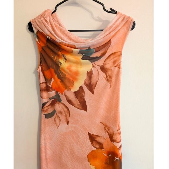 AFRM Holden One-Shoulder Dress Women's Asymmetric Neck Snake Bloom Size M - Picture 3 of 11